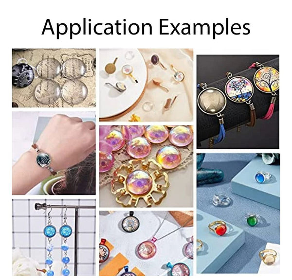 50pcs Transparent Glass Dome Cabochons, Non-calibrated Clear Round Cab Tiles, Size Selections: 20mm/25mm/30mm