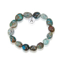 1 Strand Stretch Natural Chrysocolla Free Form Gemstone Bracelet, 7-10mm Beads, Length Selections: 7 inch/7.5 inch