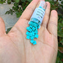 10g Miyuki Full Tila Square Seed Beads 5x5mm, Opaque Mint Green (TL-412)