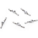 20 Sets 1mm 304 Stainless Steel Tube Cord End Caps – Glue-In Endcap Clasps (1mm/1.5mm/2mm/2.5mm/3mm)