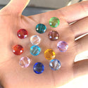25pcs Adabele Austrian Faceted Flat Round Coin Crystal Beads #5052, Crystal Clear, 10mm, Hole ID 1.2mm, SSMR1001