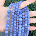 Natural Opaque Tanzanite Quartz Gemstone Round Beads, 15 Inch/1 Strand, Size Selections: 4mm/6mm/8mm/10mm