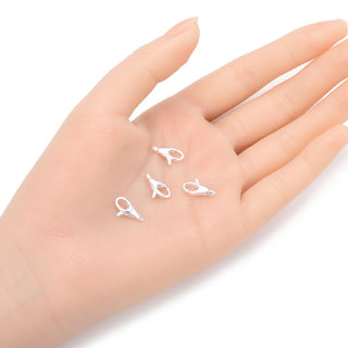 2pcs 925 Sterling Silver Swivel Lobster Claw Clasps, Movable End Holder, Size Selections: 11.5mm/13.5mm
