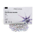50pcs Genuine Preciosa MAXIMA Chaton Rose Round Flat Back Crystal Rhinestone, Foil Back, Crystal AB, SS20, 4.6mm-4.8mm, Prm-S202