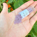 7.5g Miyuki Delica 11/0 Seed Beads, Opaque Matte Mauve (Lilac) DB758