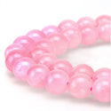 Natural Rose Quartz Gemstone Round Beads, 1 Strand/15 Inch, Size Selections: 4mm/6mm/8mm/10mm