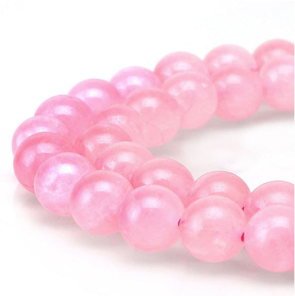 Natural Rose Quartz Gemstone Round Beads, 1 Strand/15 Inch, Size Selections: 4mm/6mm/8mm/10mm