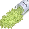 30g Miyuki Delica 11/0 Seed Beads, Opaque Chartreuse (Lime Green) DB733