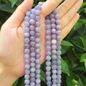 Natural Opaque Tanzanite Quartz Gemstone Round Beads, 15 Inch/1 Strand, Size Selections: 4mm/6mm/8mm/10mm