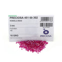 100pcs Preciosa Faceted Bicone Crystal Beads, Fuchsia AB, Size Selections: 3mm/4mm/6mm