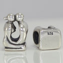 1pc Solid 925 Sterling Silver Love Couple Charm Husband Wife Oneness Bead Charm, Compatible with Pandora All Charm Bracelet, EC368