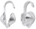 10pcs 925 Sterling Silver Clamshell Calotte Bead Tips, End Cap Knot Cover, Open Hook, 10mm, 4mm Cup, SS187-1