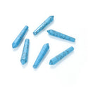 4pcs Natural Blue Howlite Imitation Turquoise Gemstone Tower Wand, 52mm Loose Cut Stones, G3P-D6