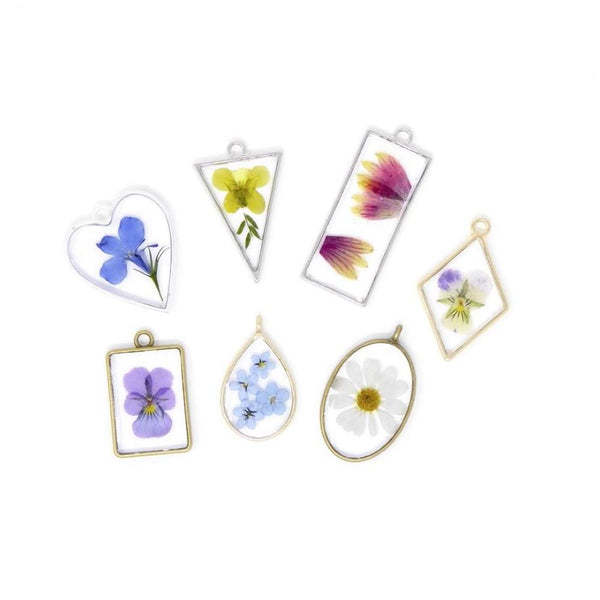 20pcs Open Back Star Bezel Blanks, Pendant Base, Large Resin Mold, Silver, 35x32mm, CF288-5