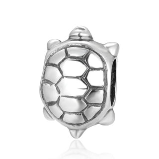 Solid 925 Sterling Silver Turtle Longevity Charm Bead, Compatible with Pandora All Other Charm...