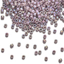 30g Miyuki Delica 11/0 Seed Beads, Opaque Rainbow Mauve DB158