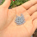 25g Miyuki Rocaille 11/0 Round Seed Beads Opaque Luster Ghost Grey RR-443