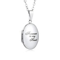5pcs 316 Surgical Stainless Steel Living Memory Floating Lockets "Forever in My Heart", 22mm Oval Waterproof Pendants, MP-B1