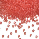 7.5g Miyuki Delica 11/0 Seed Beads, Matte Watermelon Light Topaz DB779