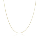 1pc 925 Sterling Silver Diamond Cut Flat Cable Link Chain Necklace, Real 18K Yellow Gold Plated, 1.3mm, Small, Length Selections: 18 inch/20 inch/22 inch
