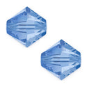 100pcs Adabele Austrian Faceted Bicone Crystal Beads #5301, Light Sapphire Blue, Size Selections: 3mm/4mm/5mm/6mm