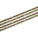 Natural Unakite Jasper Gemstone Heishi Tube Rondelle Beads, 4x2mm/Small, Hole ID 0.9mm, 14.5 Inch/1 Strand, GH-C16