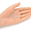 4pcs 925 Sterling Silver Flat Fish Earring Hooks, Pinch Bail Clasp, 23.8mm Long, SS11-1