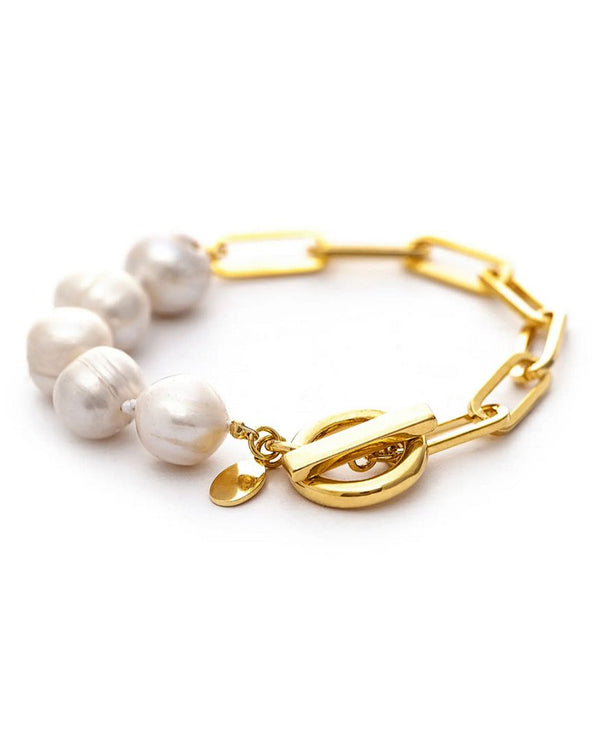 Adabele Natural Potato Round Pearl Beads, White Cultured Freshwater Pearls, 11- 12mm, 1 Strand/14 Inch, FP3-12