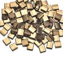 10g Miyuki Full Tila Square Seed Beads 5x5mm, Metallic Dark Bronze, (TL457)