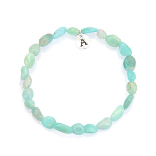 1 Strand Stretch Natural Amazonite Free Form Gemstone Bracelet, 5-8mm Small Beads, Length Selections: 7 inch/7.5 inch