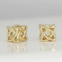 1pc Real Gold Plated Sterling Silver Celtic Knot Bead Charm, Compatible with Pandora All Other Charm Bracelet, EC24-B3