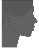 1 Pair 925 Sterling Silver Ball Post Stud Earrings, Real 18K Yellow Gold Plated Ball Ear Studs, Size Selections: 3mm/4mm/6mm/8mm