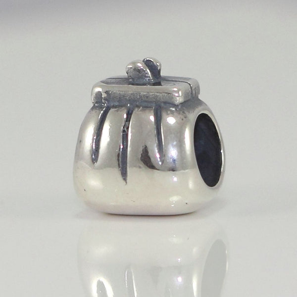 1pc Solid 925 Sterling Silver Cute Purse Bead Charm, Compatible with Pandora All Other Charm Bracelet, EC103