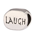 20pcs Laugh Happiness Large Hole Beads, Hole ID 4.5mm, Antique Silver, Zinc Alloy Metal, MEC-C5