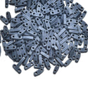 10g Miyuki Quarter Tila Seed Beads 5x1.2mm, Matte Gunmetal Blue QTL-2001