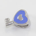 1pc Solid 925 Sterling Silver Key To Love CharmBead, Compatible with Pandora All Other Charm Bracelet, EC493