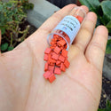 10g Miyuki Full Tila Square Seed Beads 5x5mm, Matte Dark Orange (TL-2315)