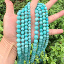 Natural Grade A Brazil Amazonite Gemstone Round Beads, 15 Inch/1 Strand, Size Selections: 4mm/6mm/8mm/10mm