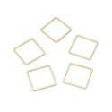 20pcs Tarnish Resistant Square Beading Hoops, Open Back Bezel Frame, 18K Yellow Gold Plated Brass, Size Selections: 12mm/16mm/20mm