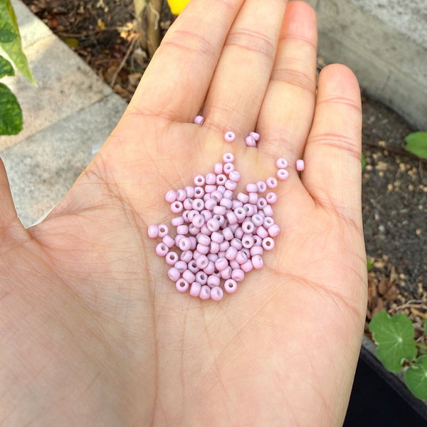 25g Miyuki Rocaille 8/0 Seed Beads Matte Glazed Luster Dusty Orchid RR-2024