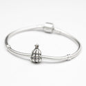 1pc Solid 925 Sterling Silver Valentines day Tree Charm, Compatible with Pandora All Other Charm Bracelet, EC146