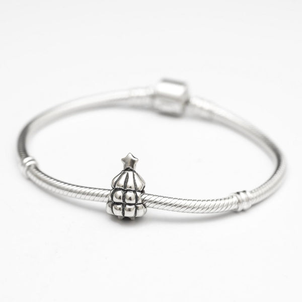 1pc Solid 925 Sterling Silver Valentines day Tree Charm, Compatible with Pandora All Other Charm Bracelet, EC146