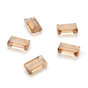 25pcs Adabele Austrian Faceted Rectangle Crystal Beads #5055, Silver Champagne, 14mm x 8mm, Hole ID 1.2mm, SSRT1429