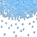 7.5g Miyuki Delica 11/0 Seed Beads, Translucent Luminous Dyed Blue DB2039