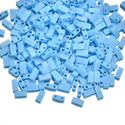 10g Miyuki Half Tila Seed Beads 5x2.3mm, Matte Rainbow Robin's Egg Blue HTL413FR