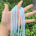 200pcs Creative Club Faceted Round Crystal Glass Beads, White Opal, 6mm (0.24 inch), Hole ID 1mm, CC2R634