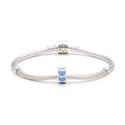 1pc Real 925 Sterling Silver Blue Enamel Love Heart Bead Charm, Compatible with Pandora All Other Charm Bracelet, EC4-B2