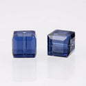 24pcs Adabele Austrian Faceted Cube Crystal Beads #5601, Dark Indigo Blue, Size Selections: 4mm/6mm/8mm