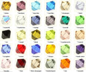 100pcs Adabele Austrian Faceted Bicone Crystal Beads, 10mm, Hole ID 1.3mm, | U Pick Color
