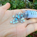 10g Miyuki Full Tila Square Seed Beads 5x5mm, Rainbow Luster Dark Grey TL2440D